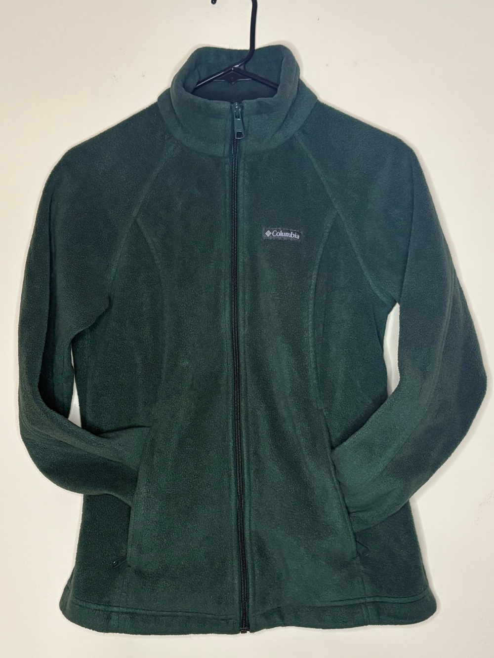 Women's Benton Springs Full Zip Fleece Jacket Dark Green Size M -Good (washwear)